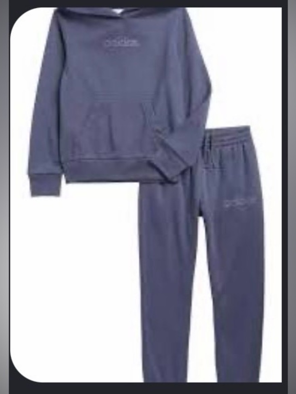 adidas Relaxed Hoodie and Joggers Set - Slate Blue